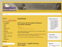 Tablet Screenshot of napnet.hu